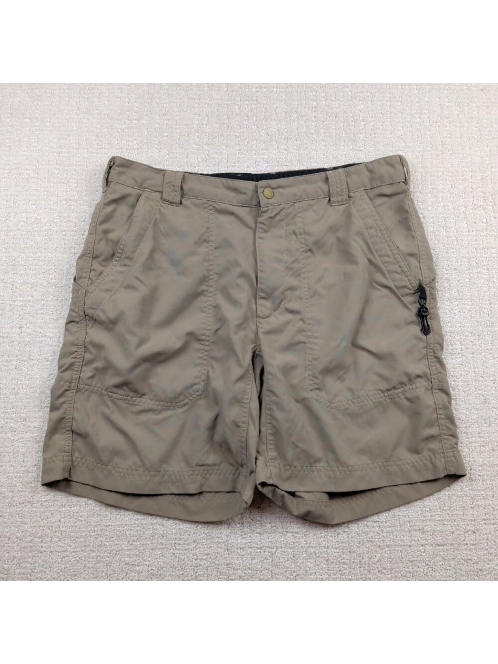 Vintage LL Bean Cargo Shorts Mens Sz M Khaki Hiking Utility Gorpcore Outdoor